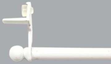 Tringle Fix vit (L50 cm) Blanc Tringle Fix vit (L50 cm) Blanc