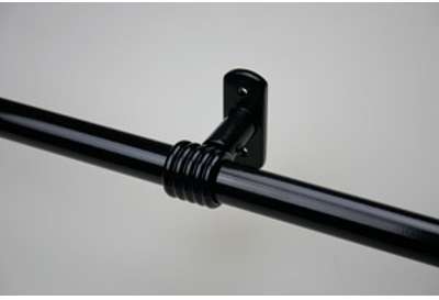 Support tringle Plafond tête de lit Ø20x50mm Noir