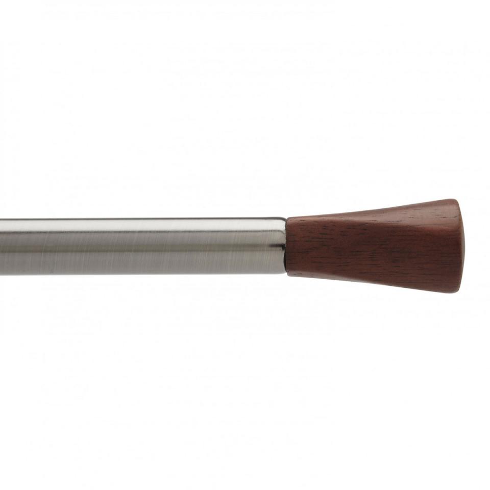 Tringle à Rideau WILLOW Etain Bois - 91 4-182 9 cm Tringle à Rideau WILLOW Etain
