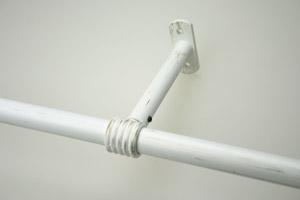 Support tringle rideau Réglable Ø20x150mm Blanc La