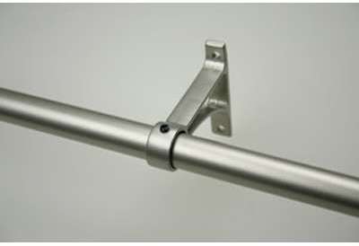 Support Console tringle Ø20x80mm Nickel Satiné