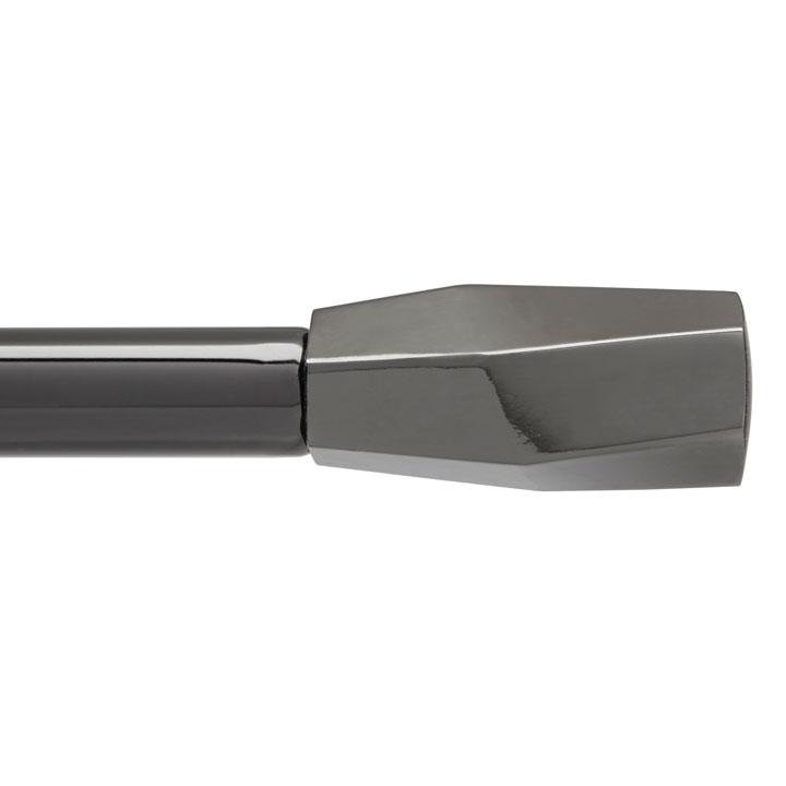 Tringle à rideau Facet titanium - 91 4 - 182 9 cm Tringle à rideau Facet titanium