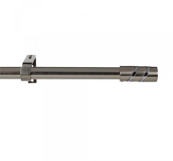 Kit tringle extensible de 120cm à 210cm - coloris nickel Kit tringle extensible de
