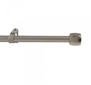 Kit tringle extensible de 120cm à 210cm - argent satiné Kit tringle extensible de