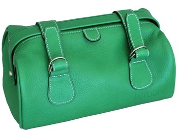 Trousse de toilette en cuir - modèle besace - Cuir