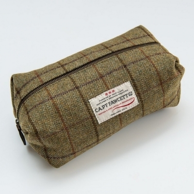 Trousse de toilette en tweed - captain fawcett