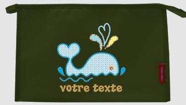 Trousse de toilette personnalisable avec motif bal