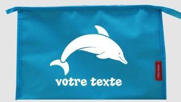 Trousse de toilette personnalisable avec motif dau