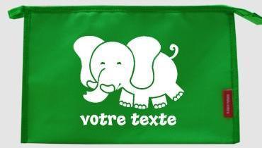 Trousse de toilette personnalisable avec motif petit Trousse de toilette personnalisable