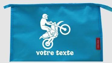 Trousse de toilette personnalisable avec motif mot