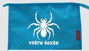 Trousse de toilette personnalisable avec motif ara