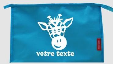 Trousse de toilette personnalisable avec motif gir