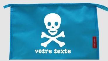 Trousse de toilette personnalisable avec motif têt