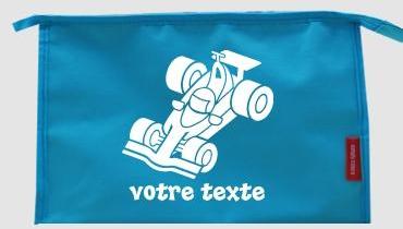 Trousse de toilette personnalisable avec motif voi