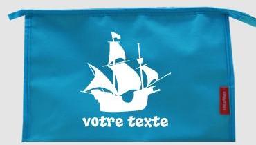 Trousse de toilette personnalisable avec motif bateau Trousse de toilette personnalisable