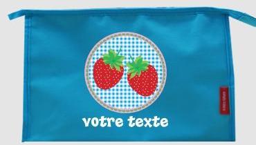 Trousse de toilette personnalisable avec motif fra