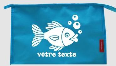 Trousse de toilette personnalisable avec motif poi