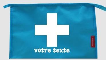 Trousse de toilette personnalisable avec motif cro