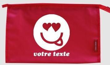 Trousse de toilette personnalisable avec motif smi