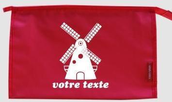 Trousse de toilette personnalisable avec motif mou