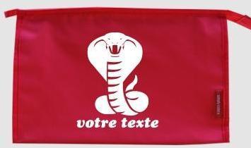 Trousse de toilette personnalisable avec motif cob