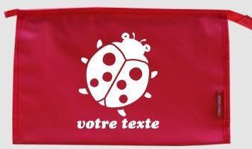 Trousse de toilette personnalisable avec motif coc