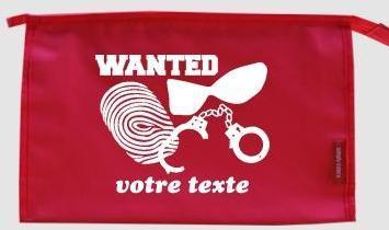 Trousse de toilette personnalisable avec motif pol