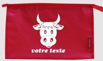 Trousse de toilette personnalisable avec motif tête Trousse de toilette personnalisable