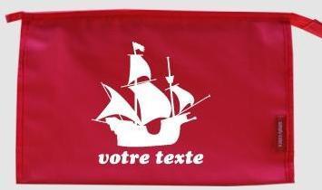 Trousse de toilette personnalisable avec motif bat