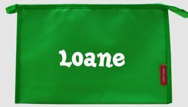 Trousse de toilette personnalisable avec prénom Lo