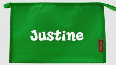 Trousse de toilette personnalisable avec prénom Ju