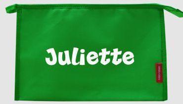 Trousse de toilette personnalisable avec prénom Ju