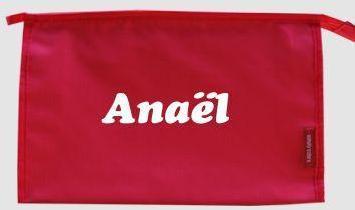 Trousse de toilette personnalisable avec prénom An