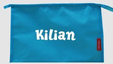 Trousse de toilette personnalisable avec prénom Kilian Trousse de toilette personnalisable