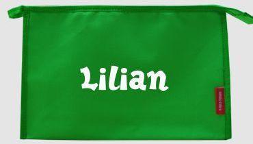Trousse de toilette personnalisable avec prénom Li