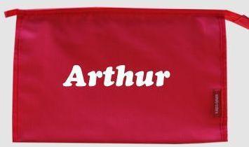 Trousse de toilette personnalisable avec prénom Ar