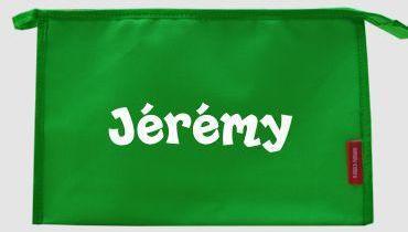 Trousse de toilette personnalisable avec prénom Jé