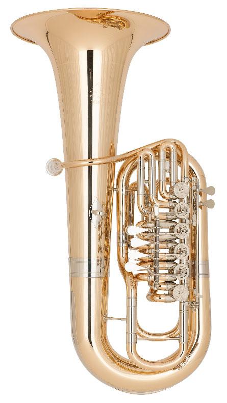 MIRAPHONE 481C ELEKTRA TUBA FA 6 PALETTES CUIVRE