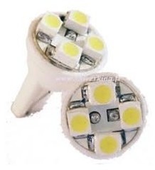 Paire t10 4 leds blanche gamma - w5w