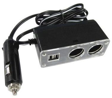 Multiprise allume cigare 12v 2 ports usb
