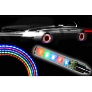 4x bouchons lumineux 5 couleurs + piles offerte
