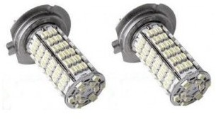 2 ampoules à leds h4 - smd 120 blanc pur