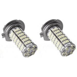 2 ampoules à leds h7 - smd 120 blanc pur