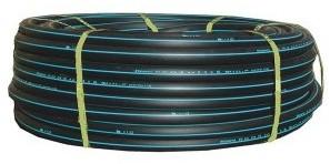 Tube polyéthylène - PEHD bande bleue D25 10B couronne Tube polyéthylène - PEHD bande