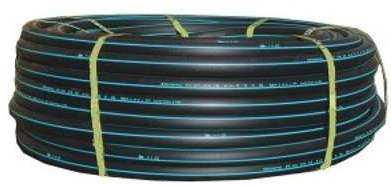 Tube polyéthylène - PEHD bande bleue D40 16B couronne Tube polyéthylène - PEHD bande