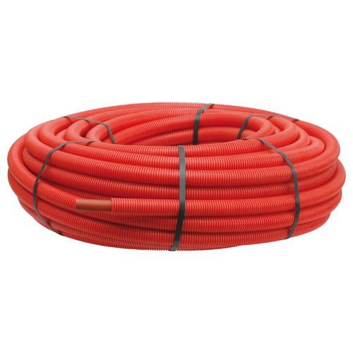 1m Tube PER pré-gainé Rouge SOMATHERM Ø20
