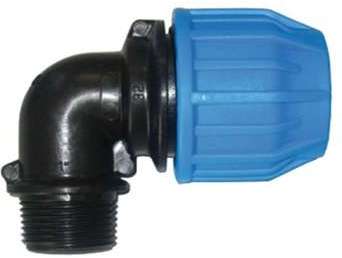 Raccord PE compression - Coude 90 fileté PE Compression Raccord PE compression - Coude