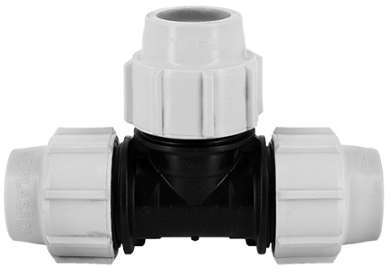 Raccord PE compression - Té 90 PE compression PLASSON Raccord PE compression - Té