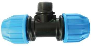 Raccord PE compression - Té 90 fileté PE Compression Raccord PE compression - Té