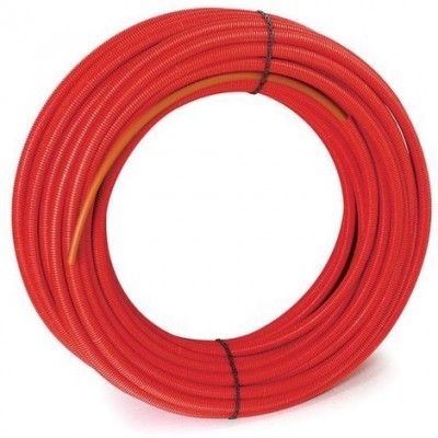 Tube PER gainé Rouge 70m, ?16mm REHAU 260501-073
